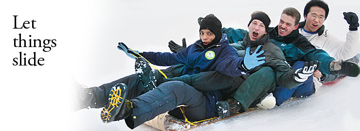 Social activities are adapted to the season, even during the winter months